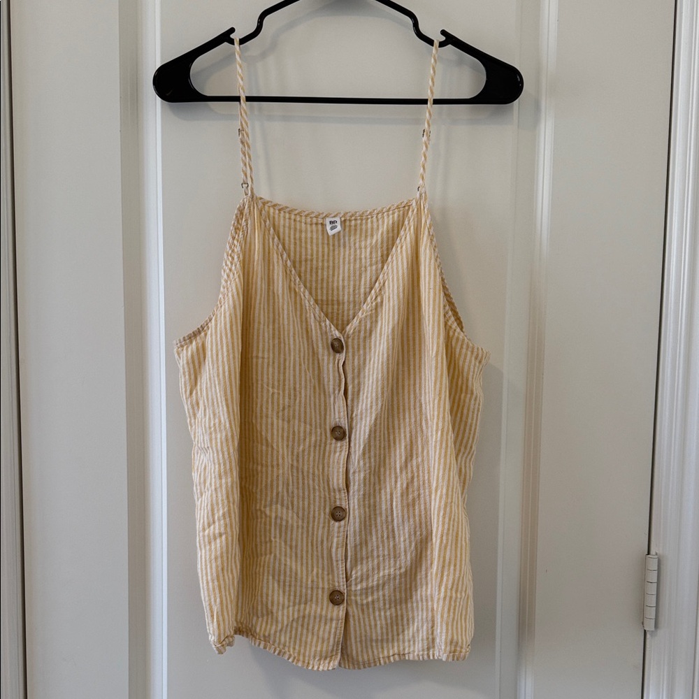 Bundle deal - 2 for $15 BP Beige Striped Button-Up Camisole